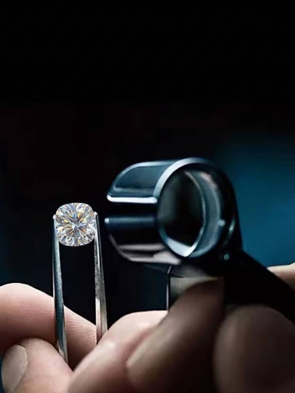 3 CT Moissanite Loose Cushion Cut Stone